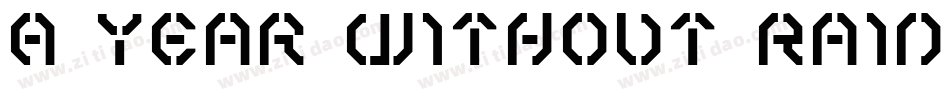 A Year Without Rain字体转换